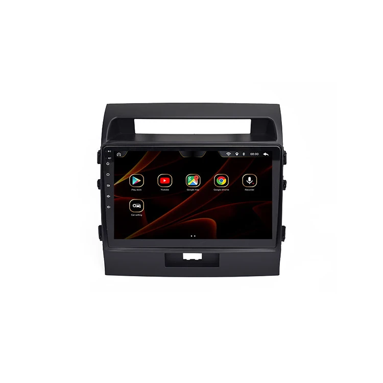 Мультимедийная стереомагнитола на Android, 10,1 дюйма, для Toyota Land Cruiser 2007-2015, автомобильный Dvd-плеер, навигатор, Gps