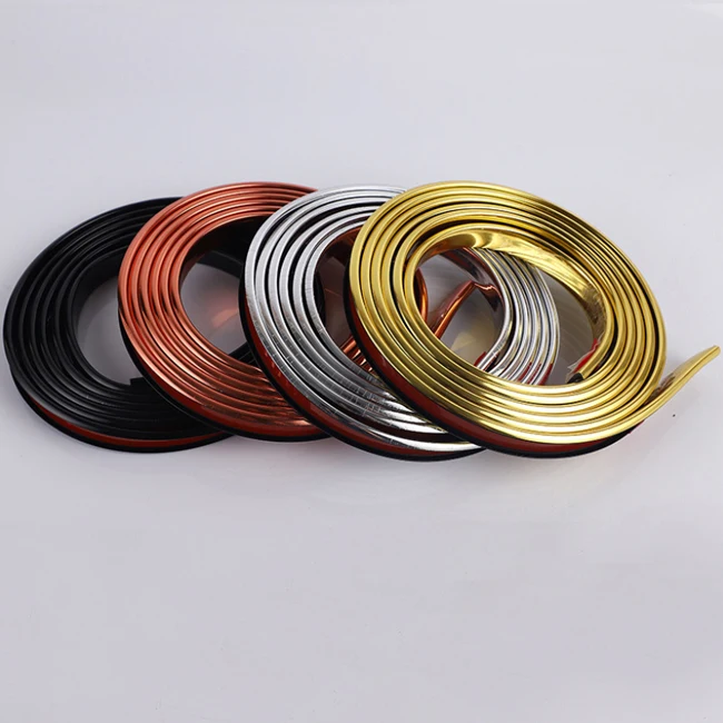 14.167 Sofa Accessory Edge Banding Tape Decorative Trim Strip Furniture Plastic Chrome Silver Gold PVC Strips for Sofa