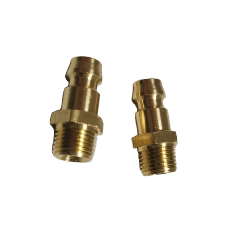 Mold coolant quick release couplings connector brass hex thread male nipples fitting straight pipe spare parts