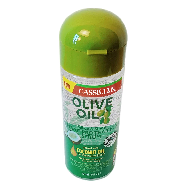 177 ml Olive oil and Coconut oil  Heat defense protection  and  Shines Hair Serum