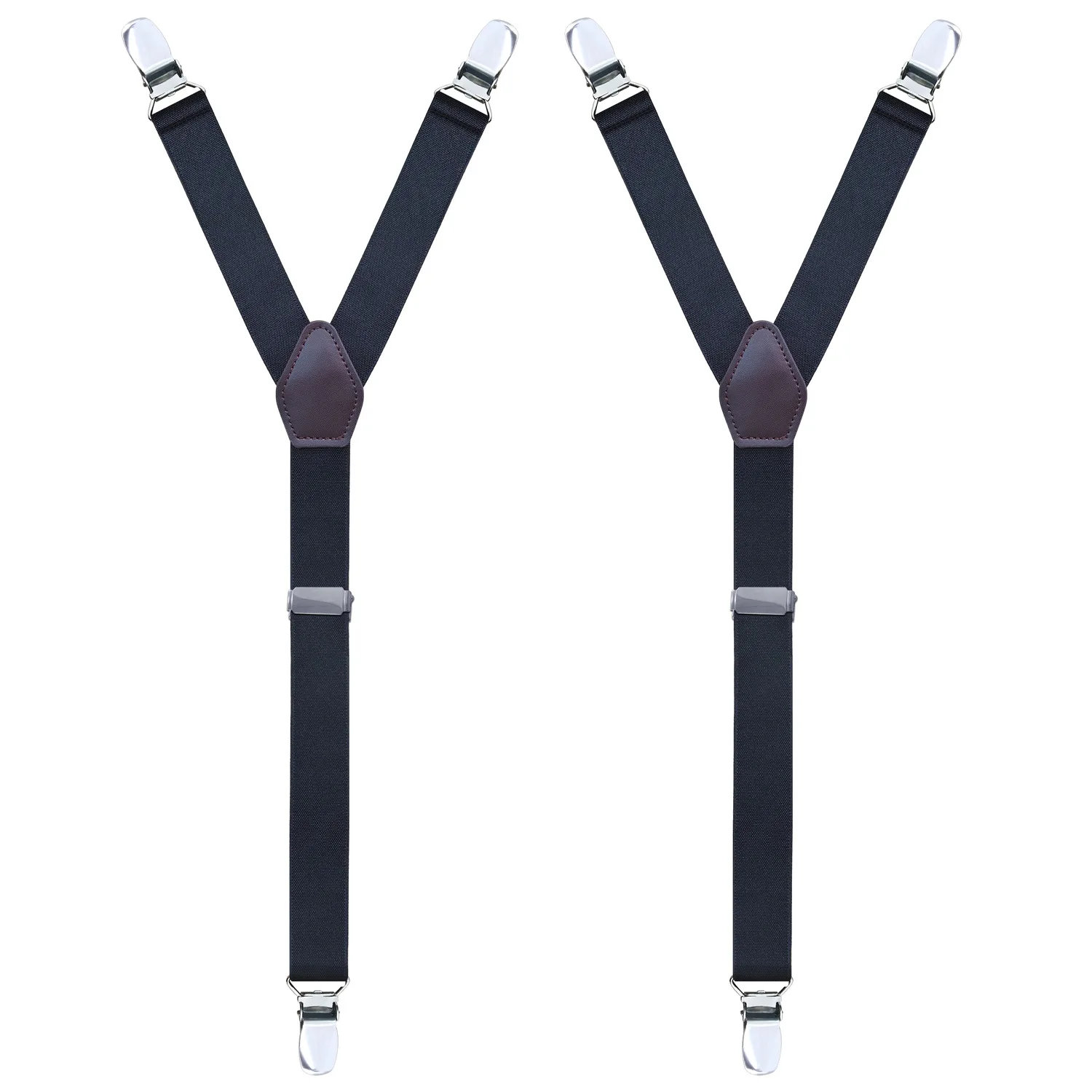 Shirt Stays for Men Non-slip Fixing Clip Y-Shaped Single Color Thigh Suspender Adjustable Elastic Garter