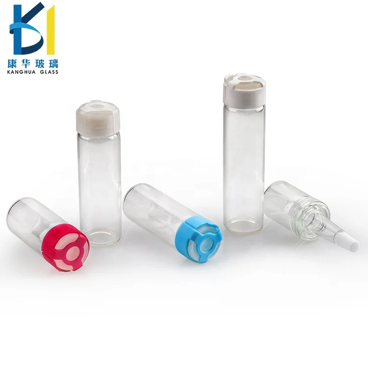 
5ml 10ml Empty Mini Pharmacy Butyl Rubber Stoppers Caps Glass Bottle Sterile Vials Botox Injectable Bottle 