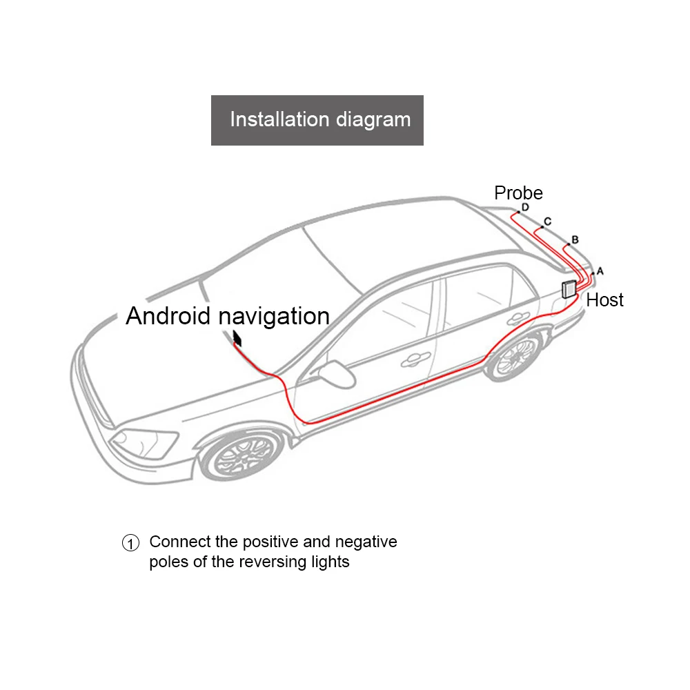  Автомобильный USB-датчик парковки для автомобильной навигационной системы android с 4 задними парковочными датчиками автомобильный радар помощи при движении задним