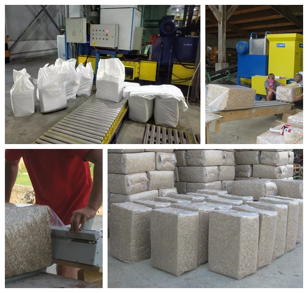 Hemp hurd bagging press machine for America with CE ISO