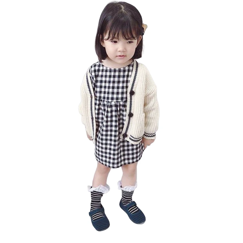 Toddler Baby Girl Boy Solid Warm Pullover Tops Outerwear Knit Cardigan Sweater Jacket Coat
