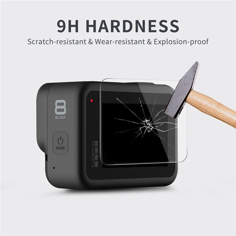Защитная пленка для экрана Gopro Hero 8 3 в 1 ЖК-экрана с защитой от отпечатков пальцев камеры Go pro