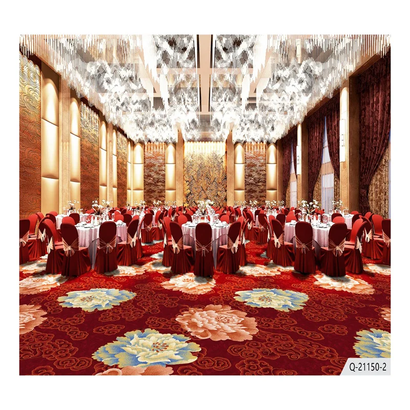 Customized carpet patterns for hotel wedding banquet halls factory low-priced high-quality wall to wall carpet