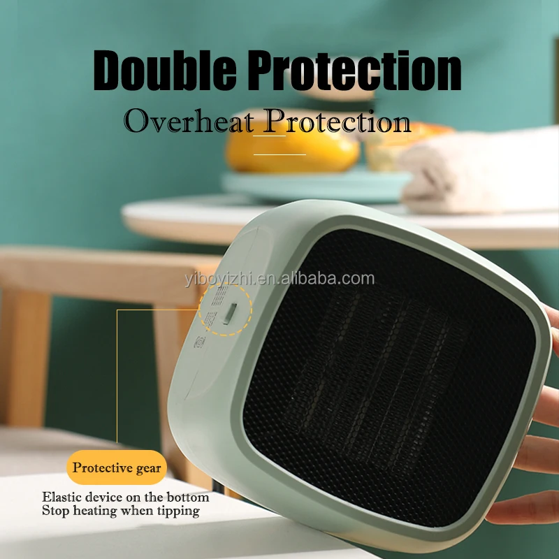  Winter All Plugs Customizable Adjustable Electric Bladeless PTC Room Heater Fan Small Space for Office