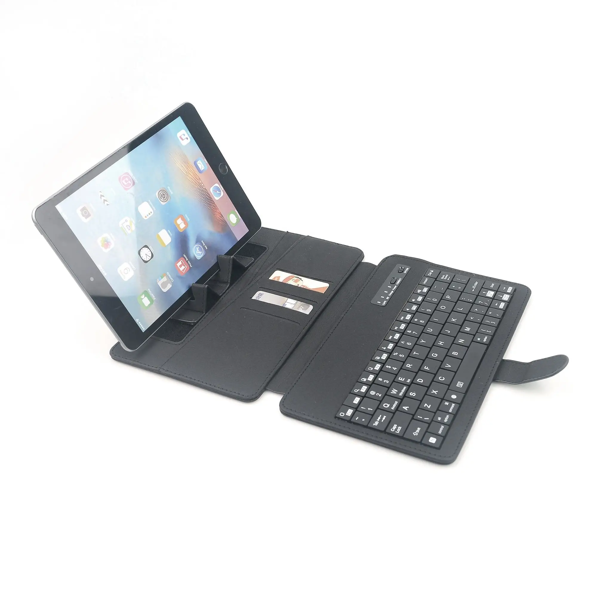 FOCUS New Custom Logo Promotional Gift Tablet Cover with Keyboard Magnetic Tablet Stand Phone Stand Bluetooth Keyboard