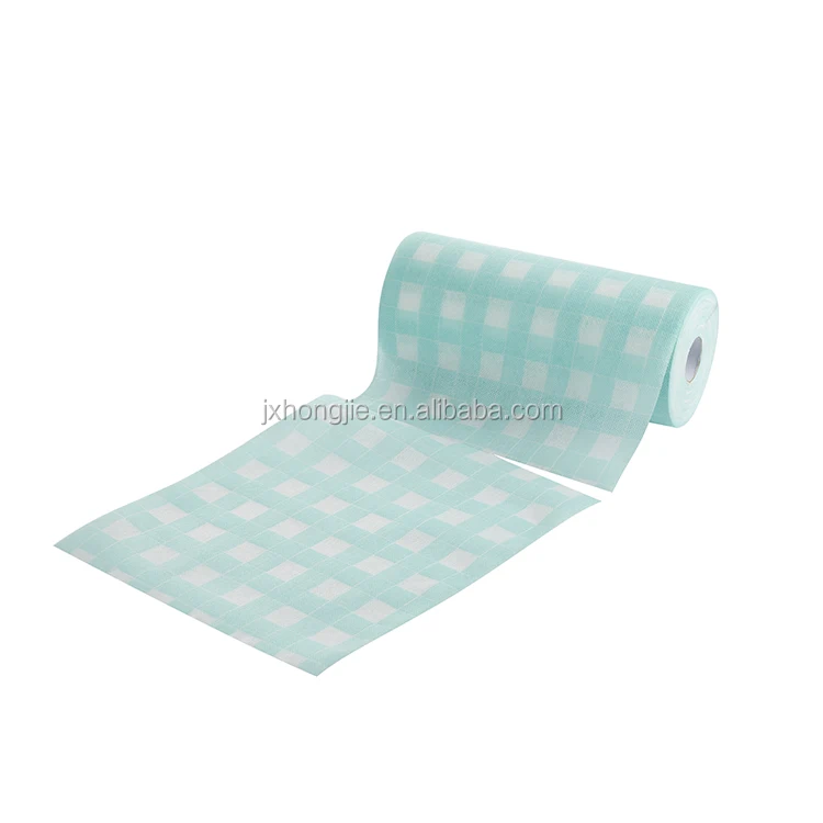 Disposable kitchen roll household spunlace nonwoven kitchen cleaning fabric wet wipe household cleaning nonwoven roll
