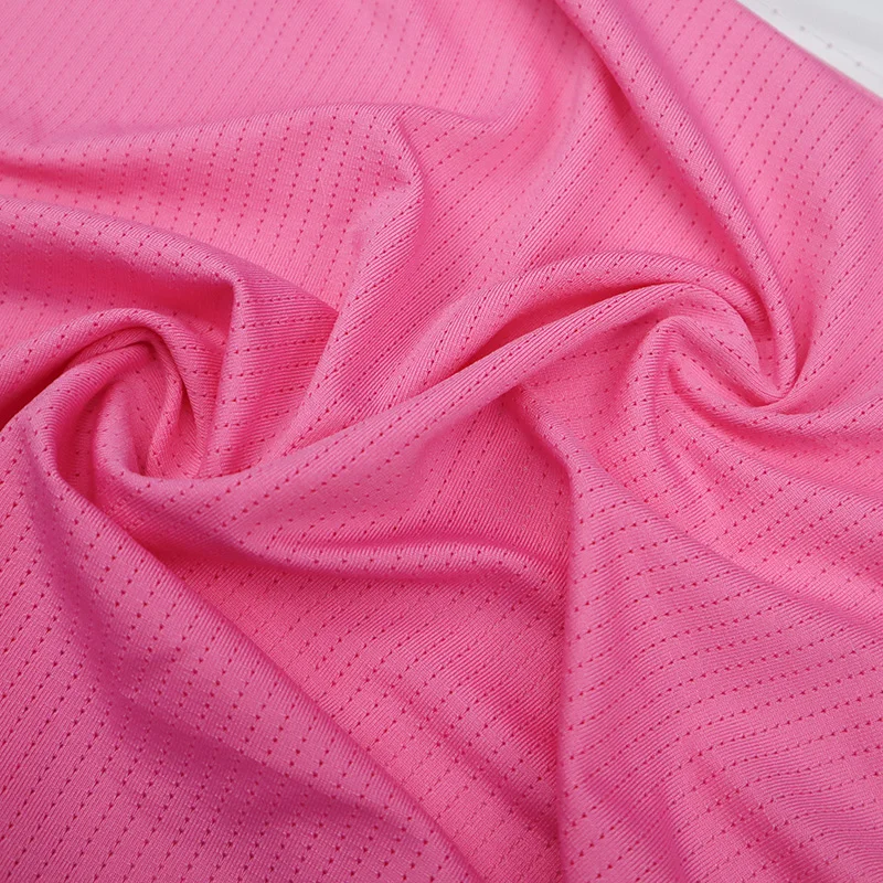 knitted bamboo charcoal deodorizing and antibacterial mesh  functional spandex fabric for sports