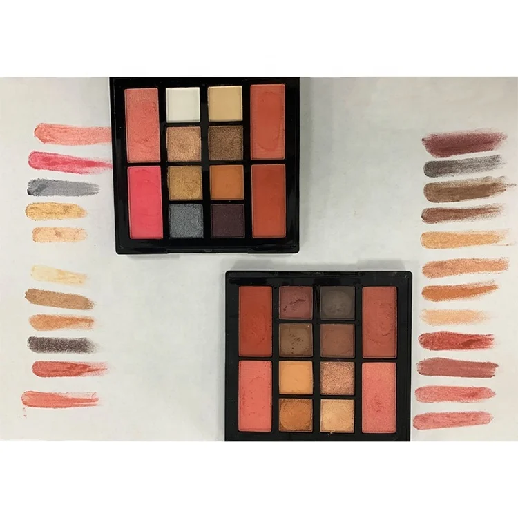 
Wholesale Custom Logo high pigmented eyeshadow Makeup paleta de sombras custom nude eyeshadow palette 