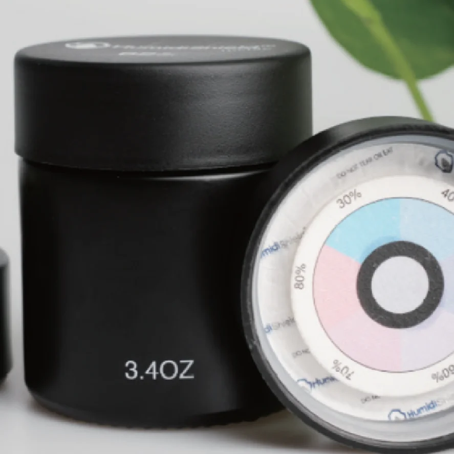 RH 62% Herbs Jar Powered 2-way Humidity Control Disc, Curing & Storage Airtight Jar, humidity control jar