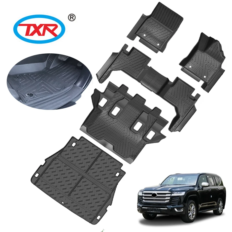 Auto Accessories TPE Plastic Black Floor Mat for Land Cruiser LC300  J 200 LC 80 70 79 76 78 GX-R100 VX-R100