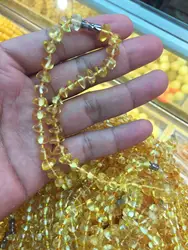 JINGCAI Jewelry Natural beeswax gold twisted Honey Amber bracelet Raw ore beeswax bracelet Crystal factory wholesale
