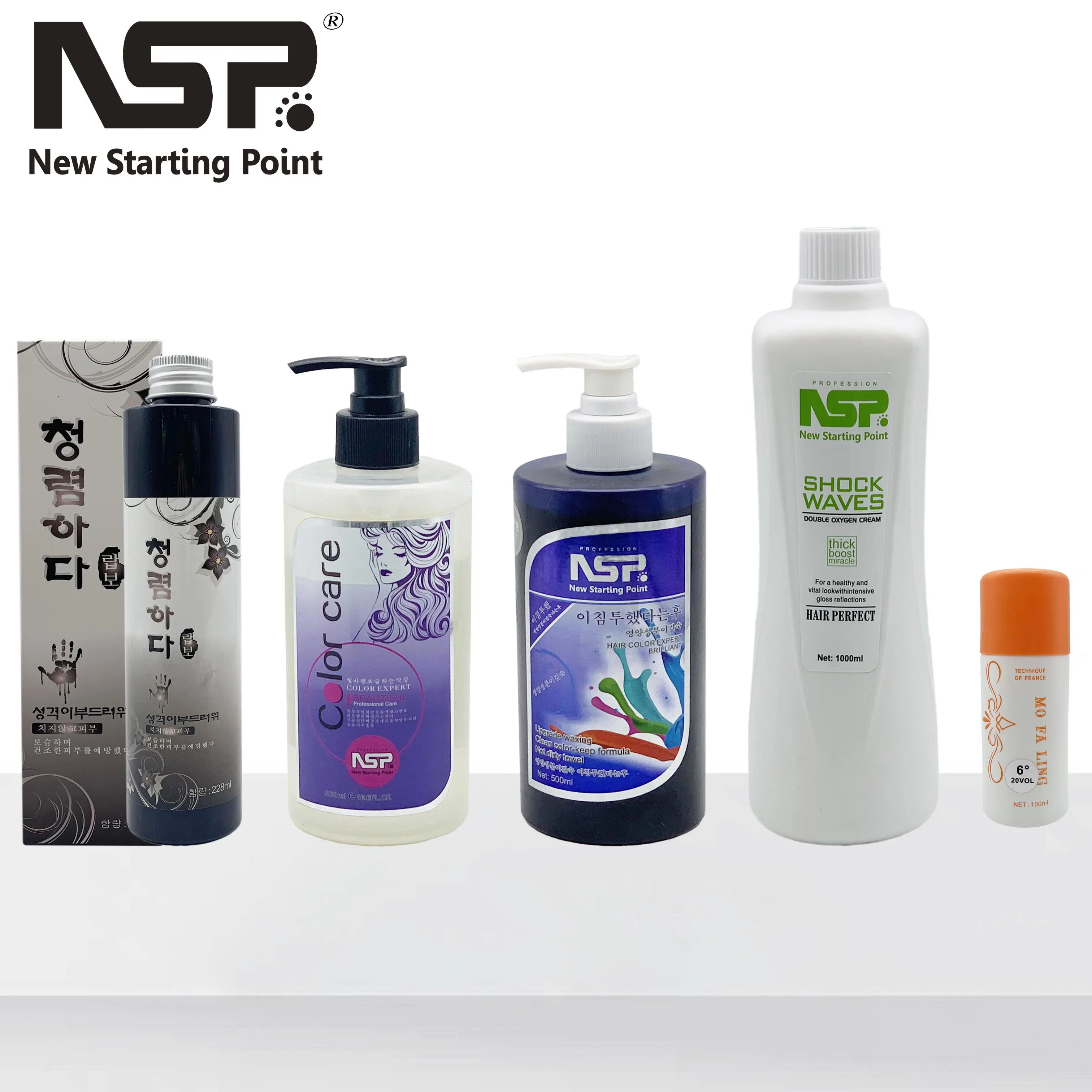 NSP 500ml clear water Waxing Hair Dye polishing color locking dyeing cream damp hair waxing cream
