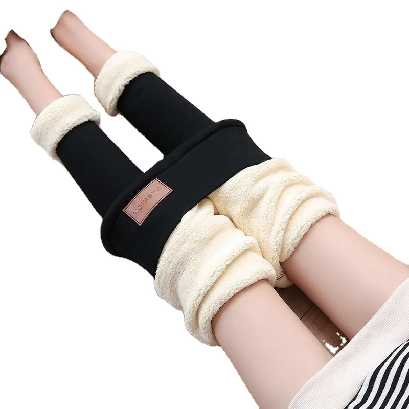 S-5XL 2022 New Ladies winter warm pants Velvet Fleece High Waist Skinny Slim tights leggings for women leggings