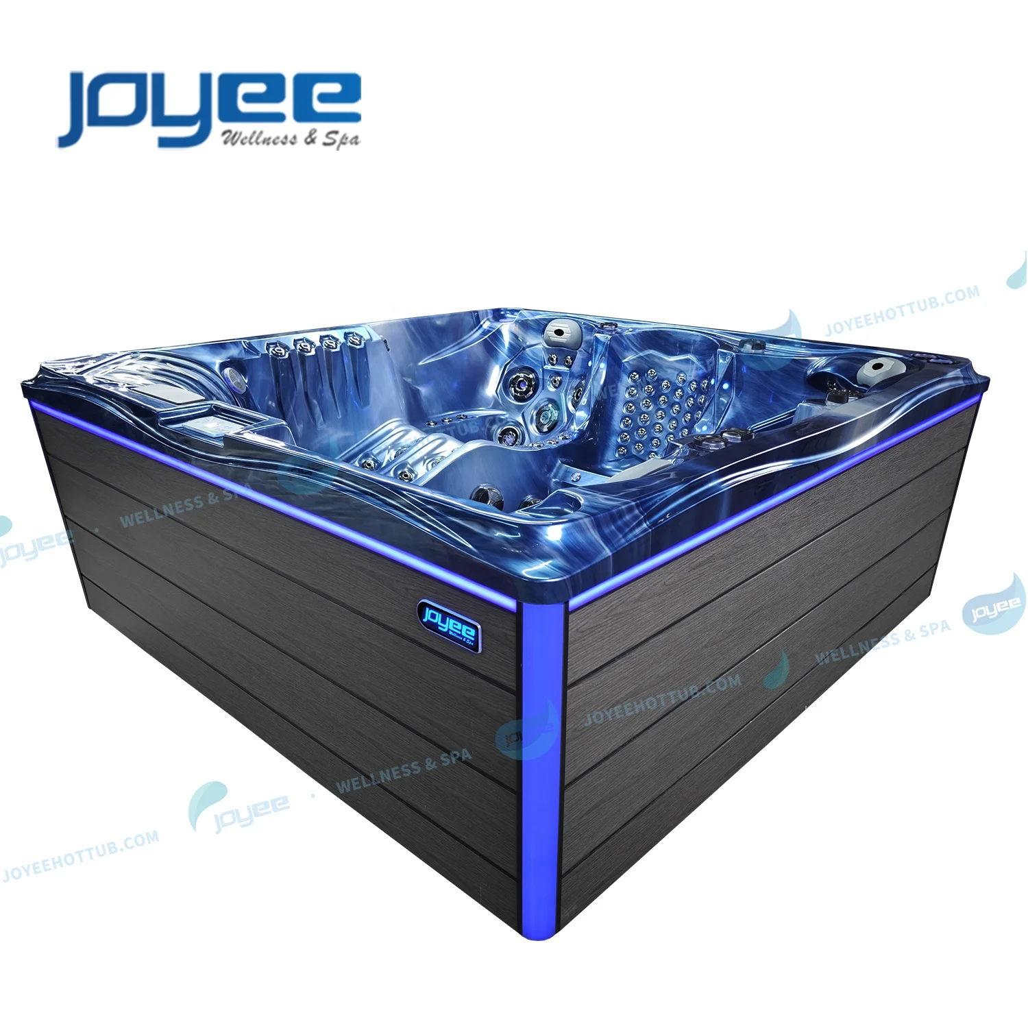 JOYEE constant temperature combo massage hot tub spa outdoor freestanding 5 persons spa tub with filter