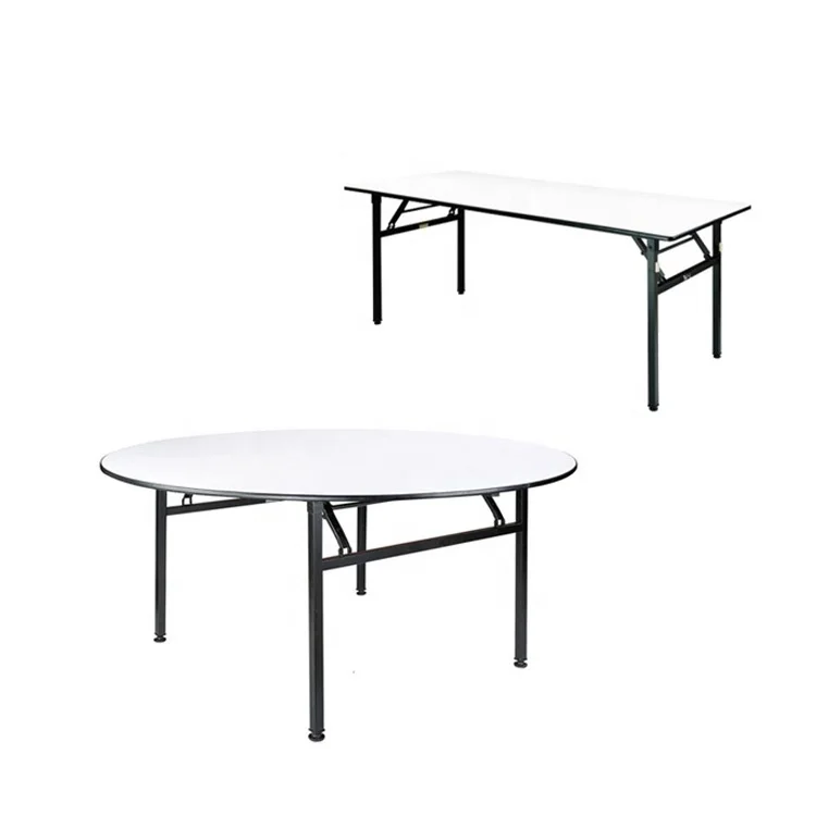 Wedding 10 people seater round folding dining banquet table