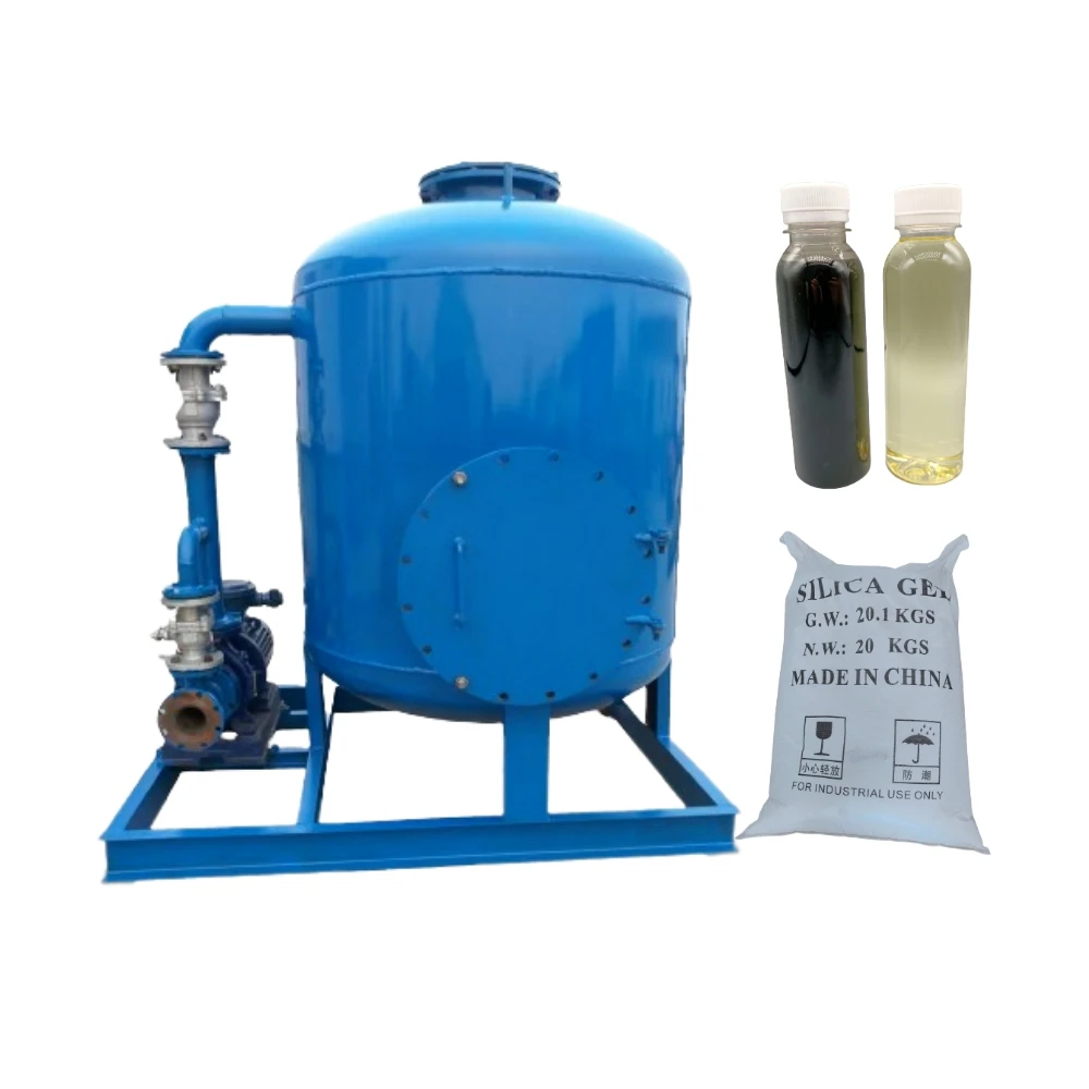 high speed black oil cleaning equipment  type of construction tank for silica gel sand