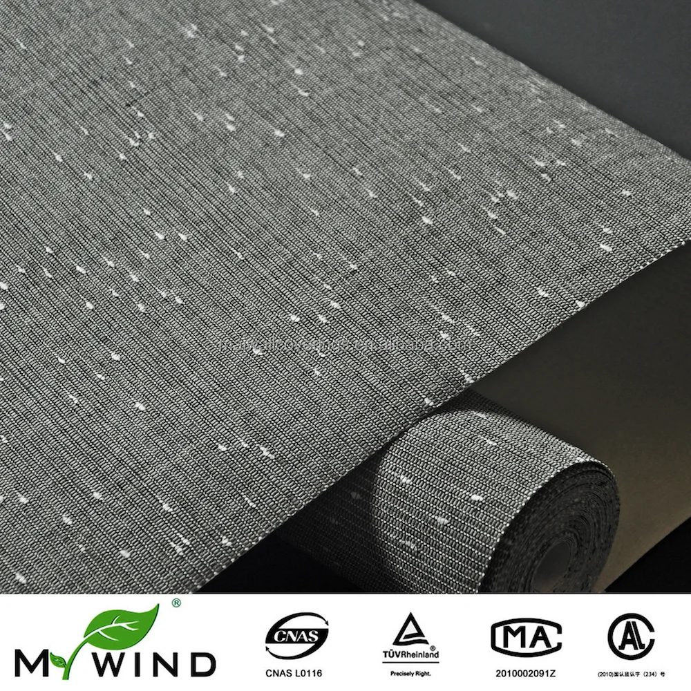 Новый дизайн бесплатный образец серая Роскошная домашняя бумага Mywind обои из натуральной бумаги Современные Настенные для декора
