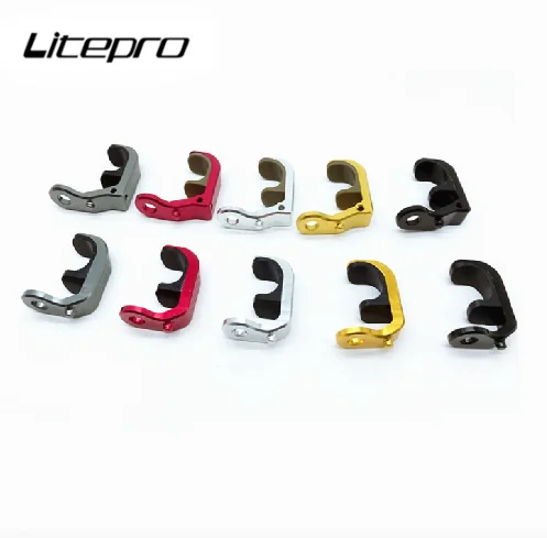 Litepro Elite Folding Bike Multi-S E-buckle Alloy Front Fork E Hook BMX Bike Hanging Buckle Parts For Brompton Bicycle