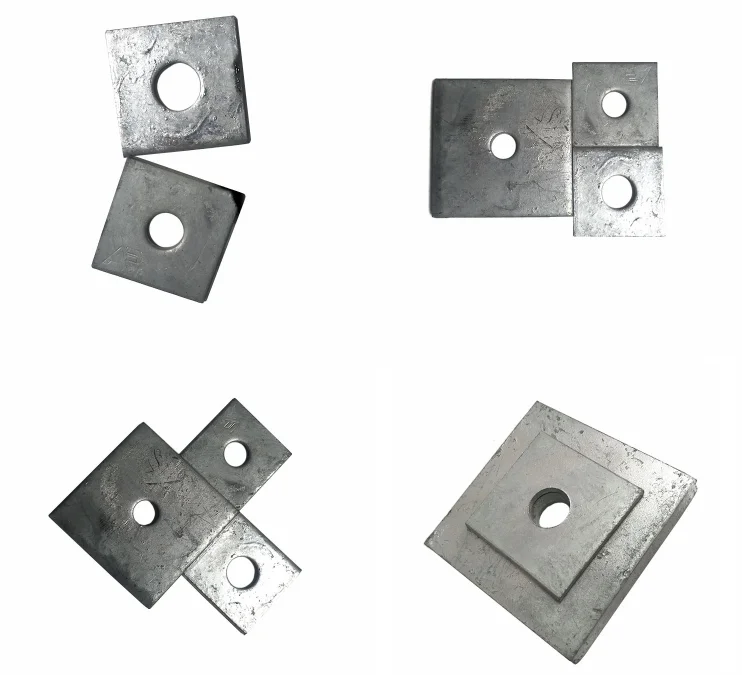 Индивидуальная лазерная резка HDG стальные прокладки квадратная плоская шайба