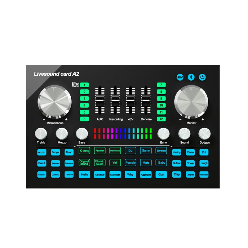 New USB recording Sound Card External Smart Professional Connect Phone Tablet Live Show With Audio Interface OTG Soundcard