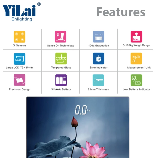 Самые популярные в горошек LED 28 мм высота цифр Оптовая продукция 180 кг/396lb электронные весы цифровой вес тела весы