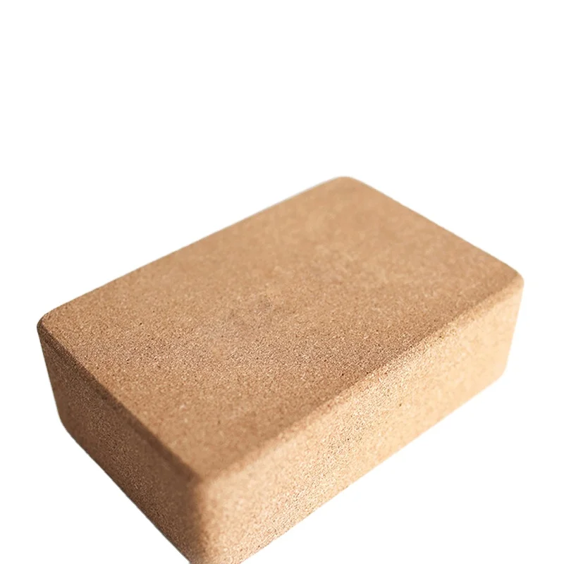 HuaYi Eco Friendly Natural Premium Cork Block Yoga Natural Cork Yoga Block Organic Cork Block
