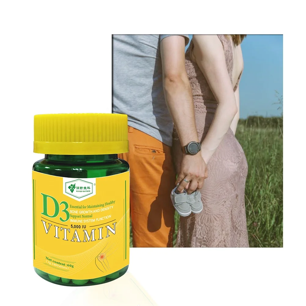 ODM dietary supplements 5000IU 10000IU Vitamin D3 Calcium Tablet Vitamin D3 Tablets for Bone Health