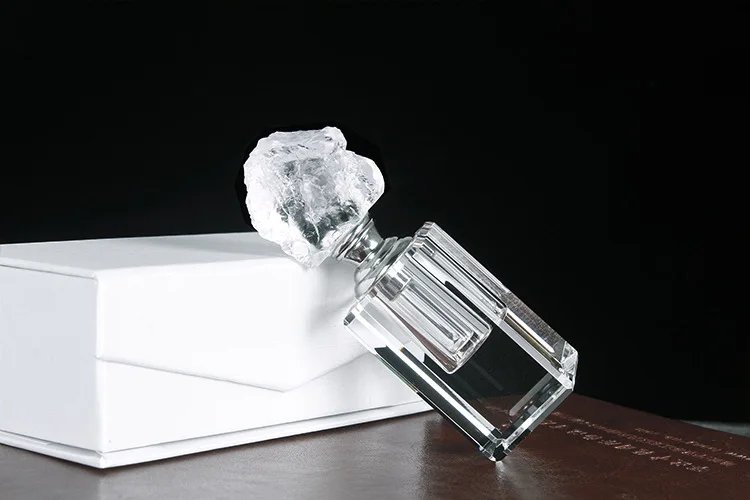 3ml white  natural agate lid essential oil crystal  perfume bottle