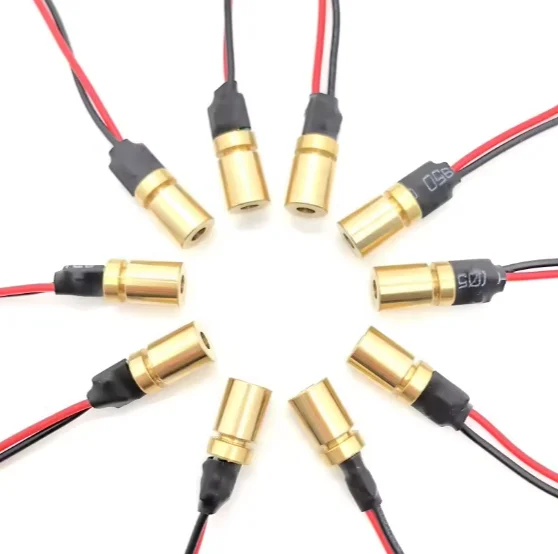 Промышленный красный лазерный диодный модуль точечный перекрестный 635 нм 650 1 МВт 5 10 100