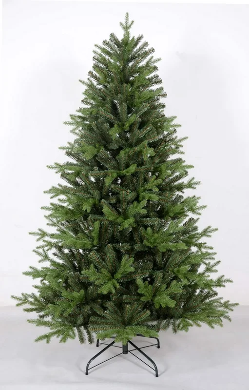 Wholesale 210cm artifical handmade green PVC Christmas tree  with white snow New Year christmas tree