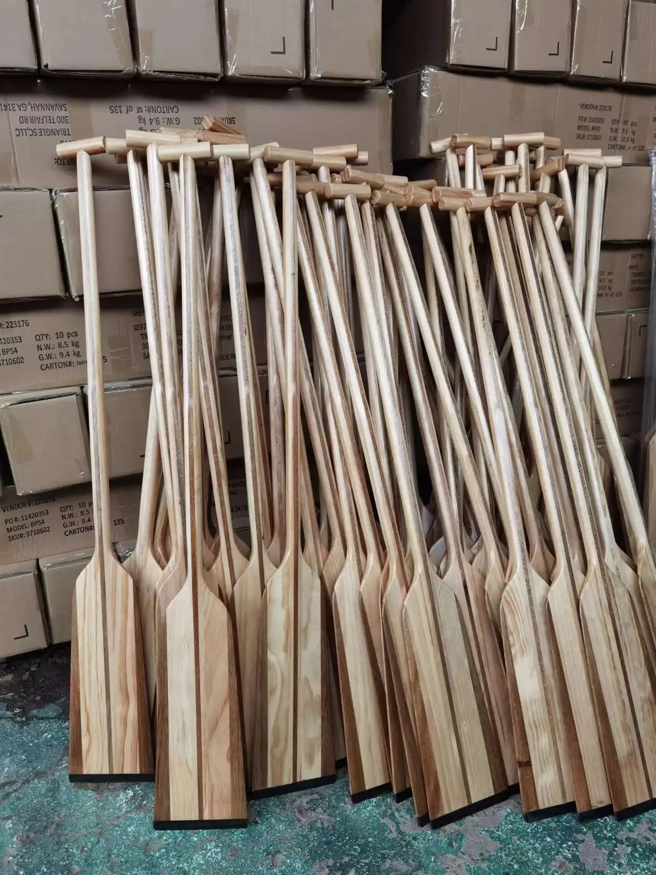 IDBF factory wood dragon boat paddle manufacturer