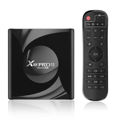 2023 Newest OS Android 13 X88 Pro 13 RK3528 Quad Core 8K decoder dual wifi 6 with BT Ott Android set-top tv box