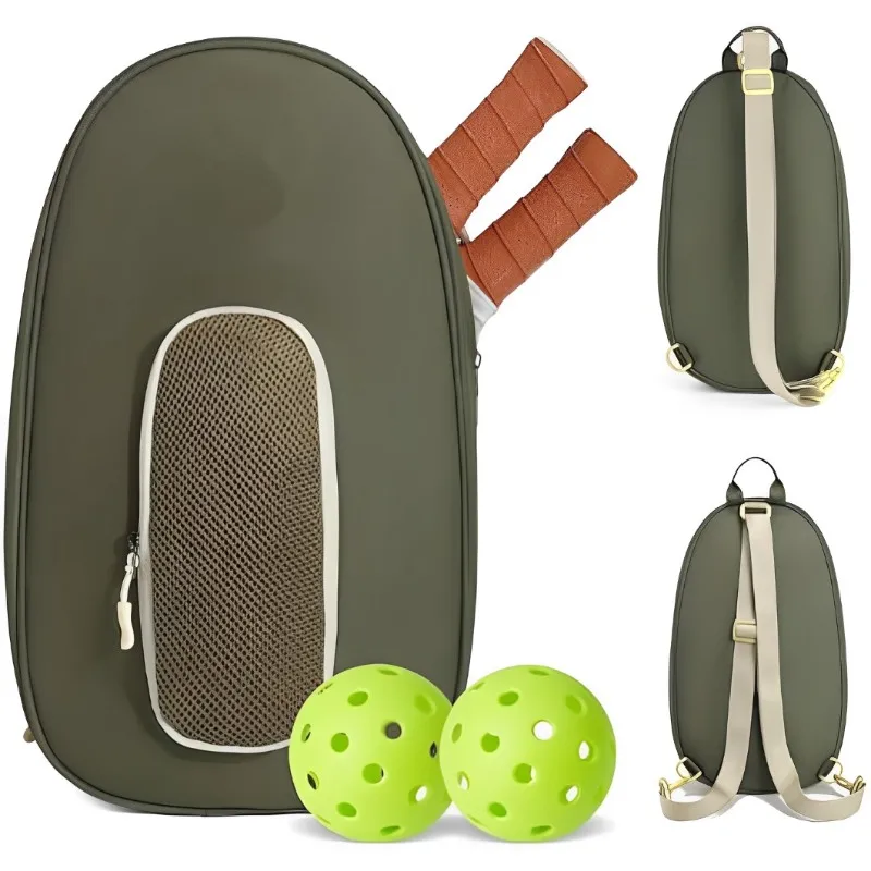Custom Pickleball Bag for Women Backpack Quilted Crossbody Sling Tennis Pickle Ball Paddle