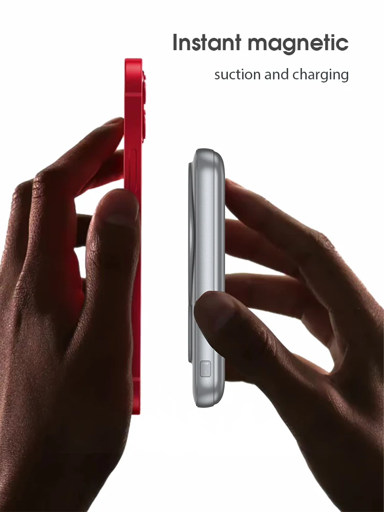 
New Products Fast wireless Charging For Mobile Phone Magnetic desgin 10000 mah Portable slim Power Bank 