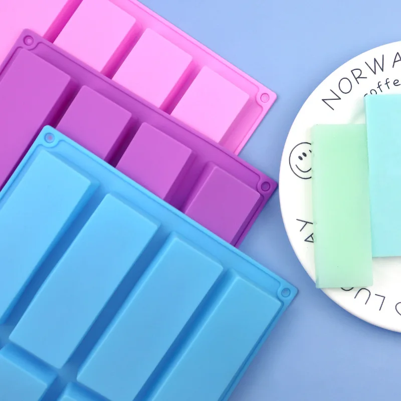 8-Cavity Granola Bar Cereal Bar Molds silicone soap molds rectangle silicone rectangle molds for baking