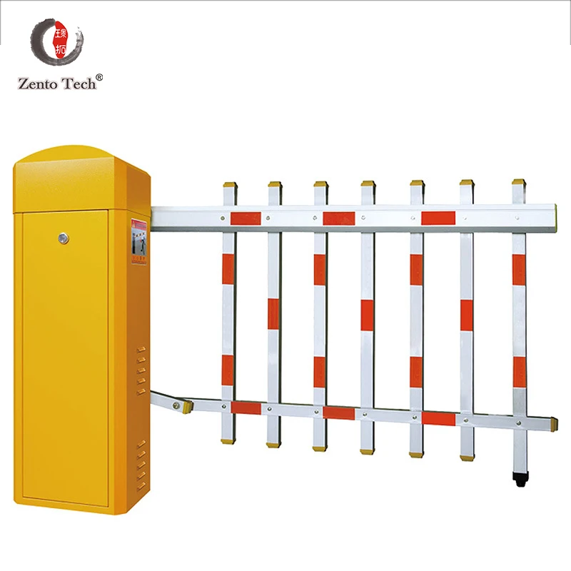 Zento High Speed Drop Arm Barrier Gate For Car Parking Management Card Access Control Boom Barrier Gate System