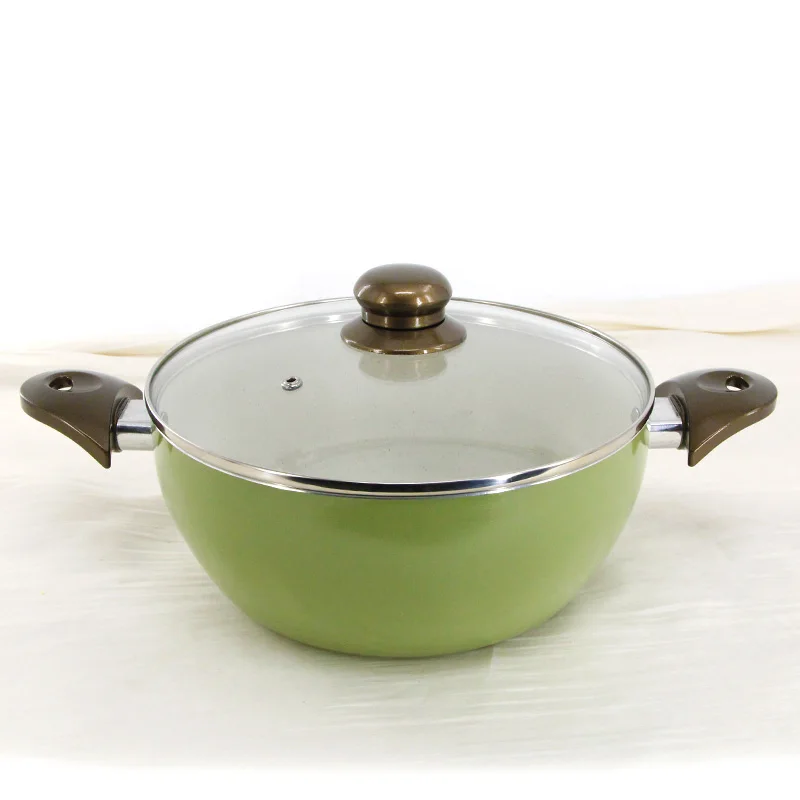 Non-Stick Pots Green Soup Pot Induction Pot Cookware Wholesale By Manufacturers