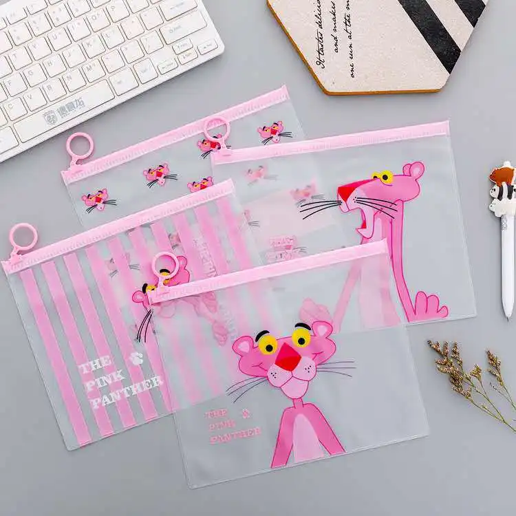Pencil Case Bags Pink Transparent Pen Box Kawaii Pencil Cases For Boys Korean Stationery School Supplies