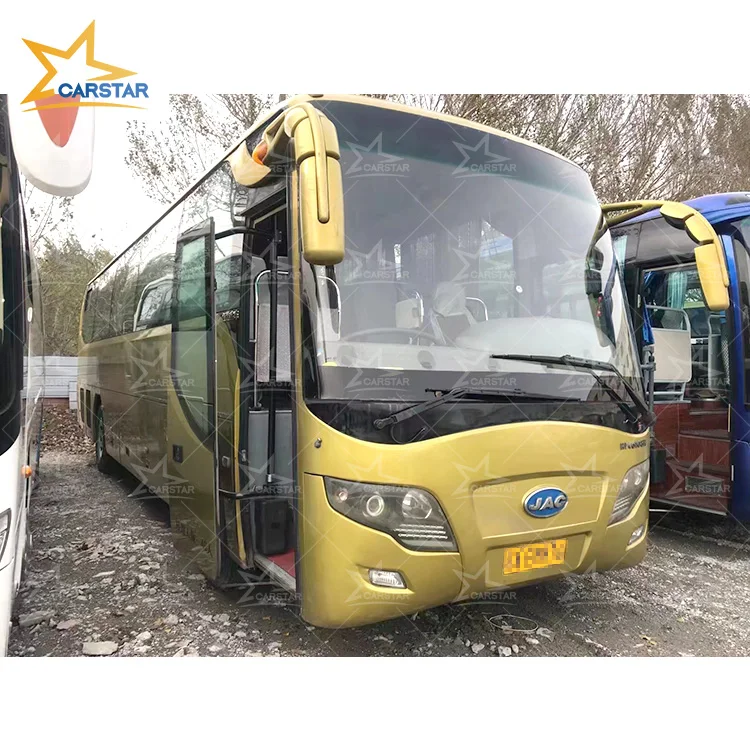Подержанный мини-автобус JAC HFC 6108 24-49 мест из Китая дизельный LHD/RHD золотой