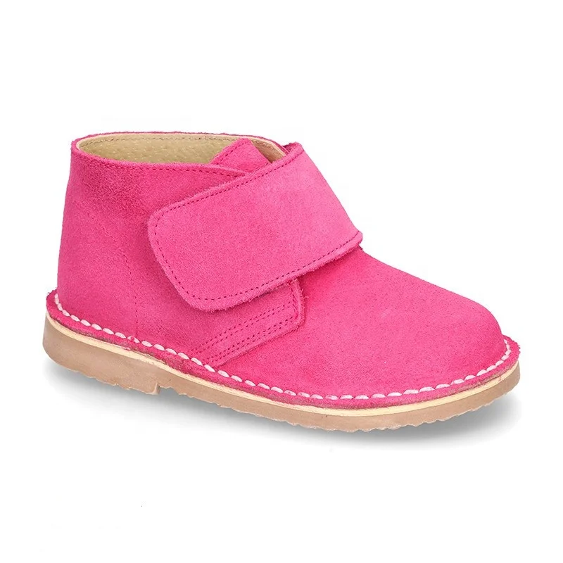 Classic High Quality Western Autumn Sweet Girls Pink Suede Winter Boots For Kids Boy