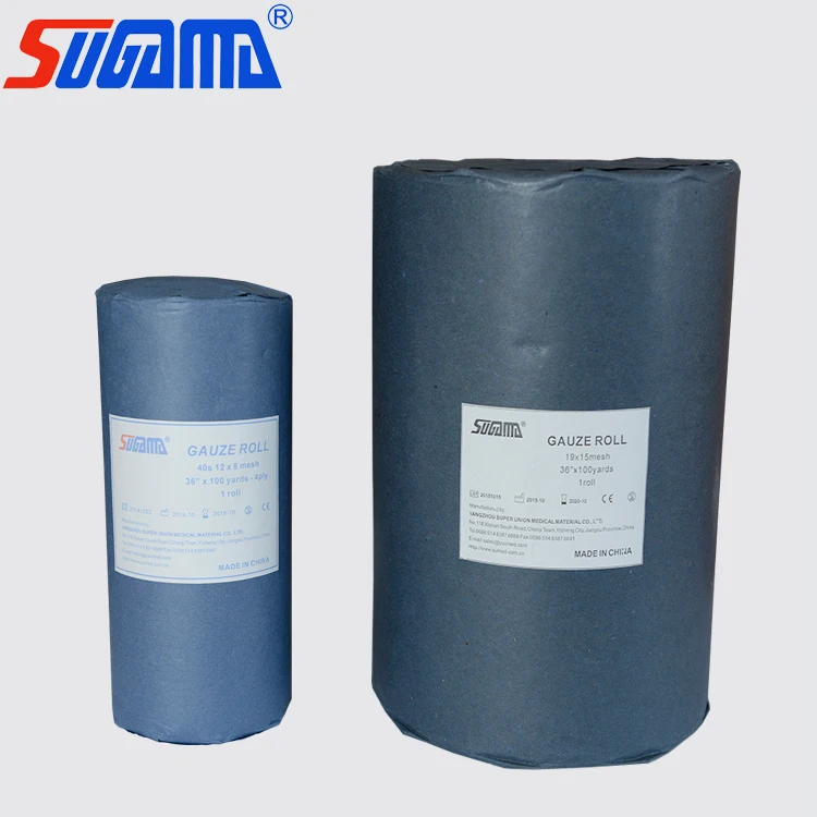 Different specifications jumbo medical surgical absorbent cotton gauze roll