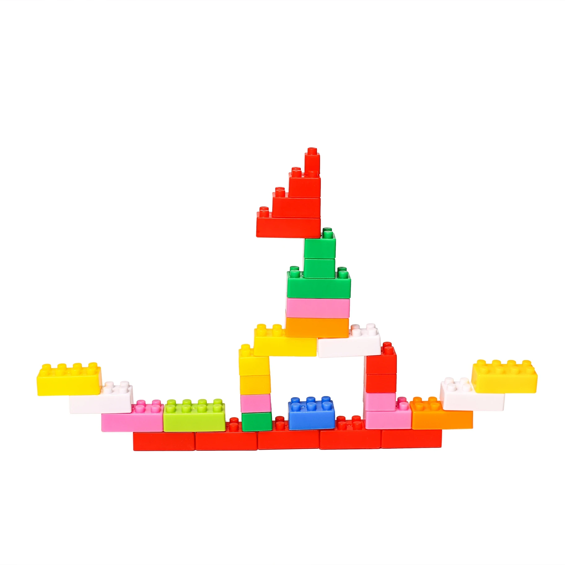 Plastic educational building block to kids plastic blocks pieces, build brick blocks brick toys to kids