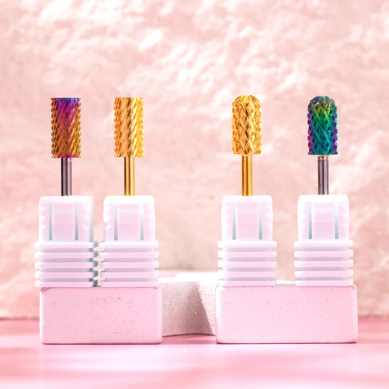 Wholesale High End Multifunctional Tungsten Steel 5 in 1 Safety Flame Quick Nail Polish Remover Nail Art Drill Bits Set