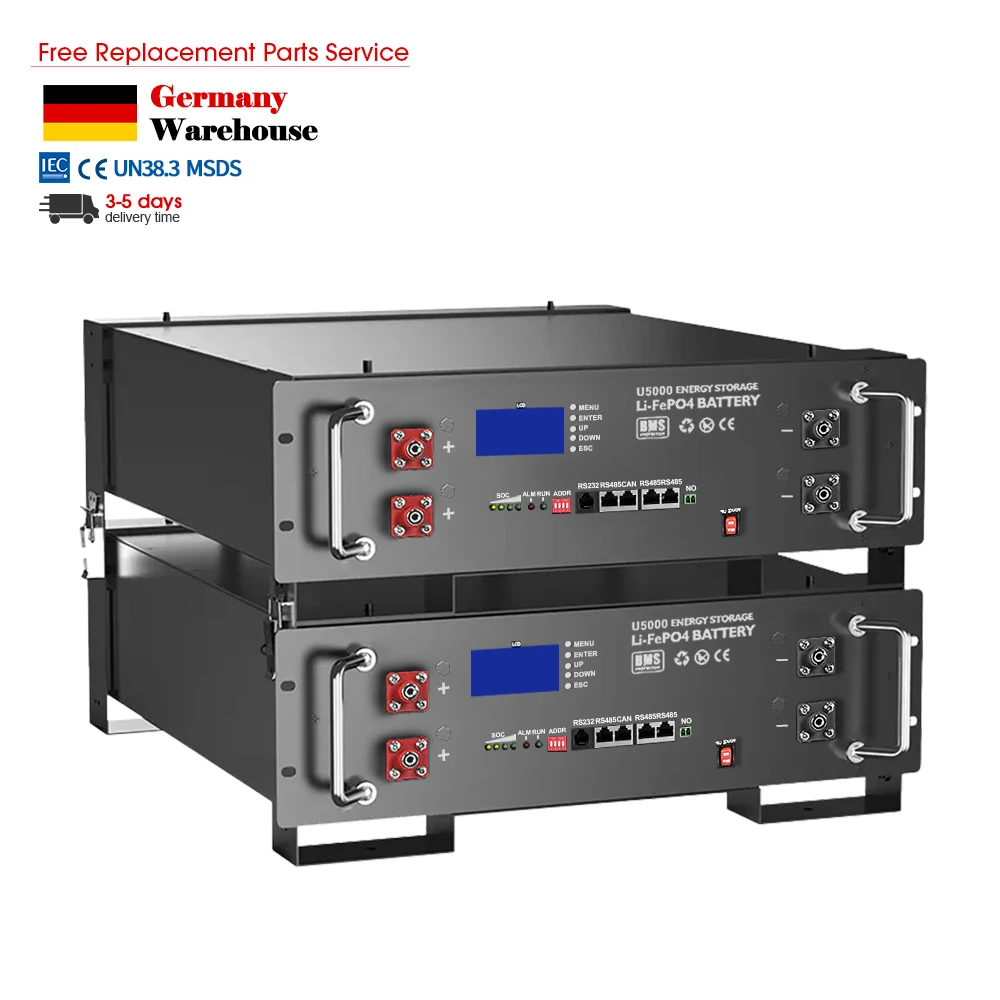 6000 Time Deep Cycle 48v Solar Lithium Battery pack 5kwh 10kwh Rack Mounted 48v 100ah 200ah Lifepo4 Battery for solar panel