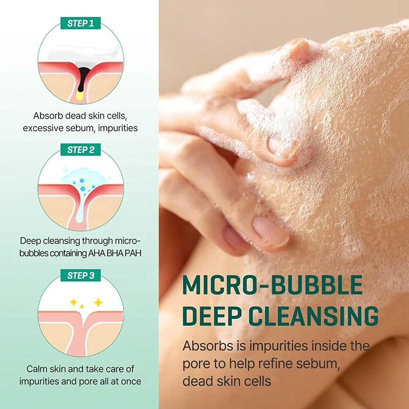 OEM Natural Ingredients Exfoliating Back Acne Deep Cleanses AHA BHA Body Cleanser Wash Private Label