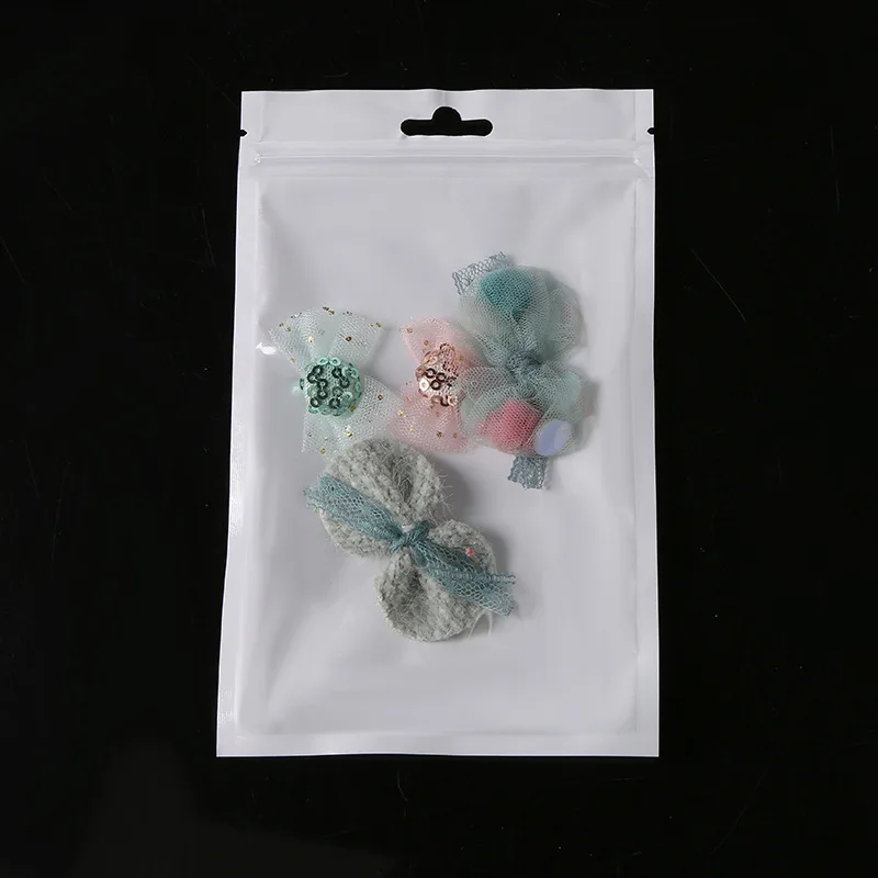 Hoyo Resealable Clear Plastic Zipper Bags Customized Logo Printing Ziplock Bag For Reclose Accessories Jewelry Packing